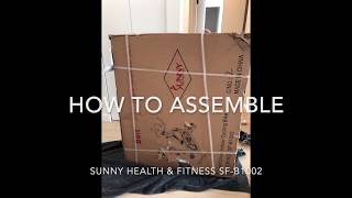 Sunny Health & Fitness SF-B1002 Bike Unboxing and Assembly