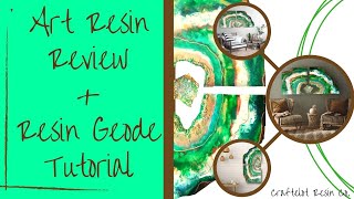 Art Resin Review and Resin Geode Tutorial