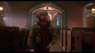 Home Alone (1990) - Kevin goes into the church.