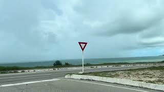 Bairro das rocas e praia dos artistas até a praia de areia preta e via costeira