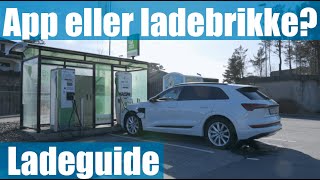 Hvordan å lade på en hurtiglader | 50kW Fortum (Tritium) med Audi E-Tron (app og ladedrikke)