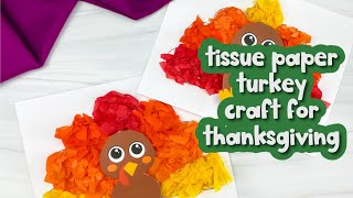 Turkey Tissue Paper Craft For Kids