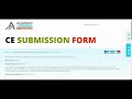 agd online ce submission form instructions for using