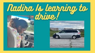 Nadira Is Learning To Drive! | #Nadira, #theshepherdsfamilyvlog, #daddydrivinglessons