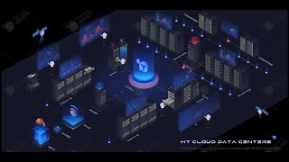 Isometric 2.5D Design | Data Center Topology | Data Visualization