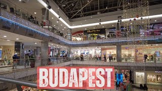 Duna Pláza Shopping mall - Christmas season 2024 - Budapest [4k Ultra HD 60fps]