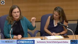 Incitment, Terror \u0026 Hate Speech Online - Dr. Tehila Shwartz Altshuler