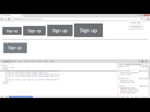 Create a CSS button Create a CSS button