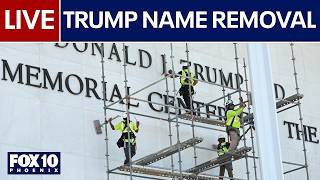 🔴 LIVE: Crews remove Trump’s name from Kennedy Center facade after court order | FOX 10 Phoenix