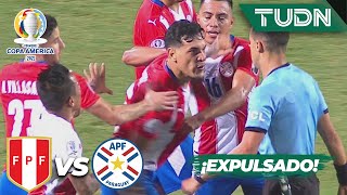 ¡ROJA! Gustavo Gómez es EXPULSADO | Perú 2-1 Paraguay | Copa América 2021 | 4tos final | TUDN