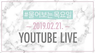 2019.02.21. 물어보는 목요일 LIVE 즉석 질의응답