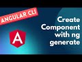8. Create Component using ng Generate Command and its options - Angular CLI