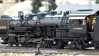 Broadway Limited Paragon 4 HO ATSF Santa Fe 2-8-2 Mikado  #4025 With Rolling Thunder in 4K