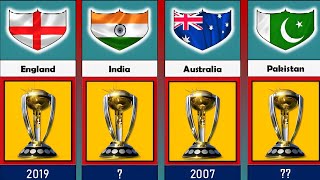 ICC Cricket World Cup Winning Captains List | 2023 Cricket World Cup | All ICC World Cup Winners🏏