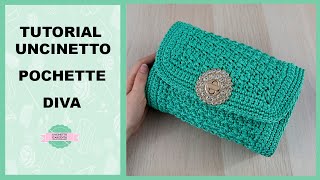 TUTORIAL POCHETTE UNCINETTO DIVA | PUNTO FANTASIA | UNCINETTO D'ARGENTO