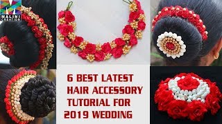 DIY/Tutorial for 6 best Indian wedding hair accessory 2019