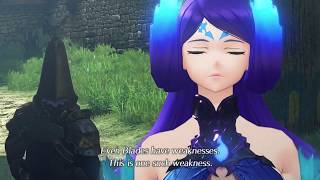 Fire and Water . Nia  Dormarch got taken away by Brighid . Cutscene . Xenoblade Chronicles 2 .