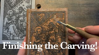 Dürer Meets Mokuhanga:  Finishing the Carving #woodcut #Dürer #mokuhanga #woodblockprinting #craft