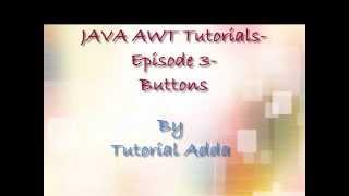 JAVA AWT Tutorials: Buttons