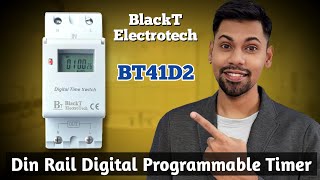 Blackt Electrotech BT41D Programmable Automatic Digital Display Timer Switch For Motor, Lights