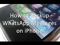 How to Backup WhatsApp Messages on iPhone and iPad