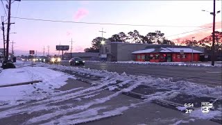 Stay alert for black ice if returning to the roads