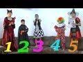 Five little halloween jumping on the bad by Guka Family Show