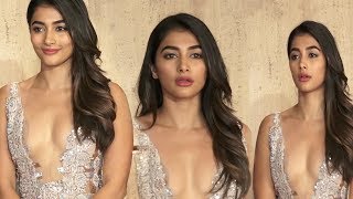 Puja Hegde beautiful Looks in 0pen Dress At  Manish Malhotra's House Party