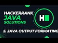 Hackerrank: Java Solutions - Day 5 || Java Output Formatting II Hindi