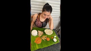 South Indian lunch with traditions to their food to a North Indian me