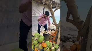 Coconut Cutting 🥥 in srilanka | Siddharth Nigam  #siddharthnigam #shorts #abhisheknigam #vibhanigam