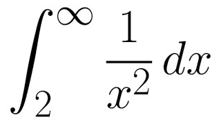 Improper Integral of 1/x^2 from 2 to infinity