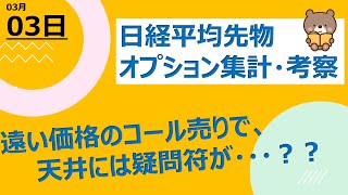 【海外ファンド取引手口　集計・考察】　3月3日　バークレイズの先物爆買い！遠いコール売りで、天井には疑問符が・・・？？