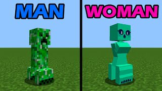 Female characters in minecraft be like