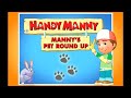 Handy Manny: Manny’s Pet Roundup Menu