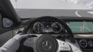 2018 Mercedes S-Class animation Active Distance Assist Distronic