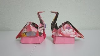 TUTORIAL - Origami Sitting Crane (Creator: Kazukuni Endo)