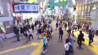 擬似空撮（渋谷スクランブル交差点・後退映像）：OSMO FLGHT STICK in SHIBUYA TOKYO