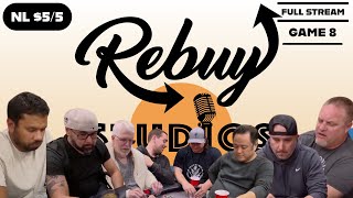 NL POKER - $5/5 LIVE at REBUY STUDIOS - BOB, MARC, MIKE, \u0026 more - Game 8