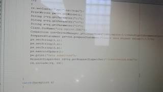 Insert the data through database using sqlite and code in servlet