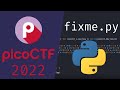Fixing syntax errors in Python | picoCTF 2022 #01 