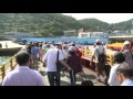 2013.6.23 臺馬輪 東引 馬祖 南竿島 福澳港 前艙門開啟 旅客下船