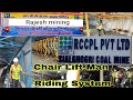 Chair Lift Man Riding System//RCCPL//man riding system at sial ghogri u/g coal mine/mining video TMC