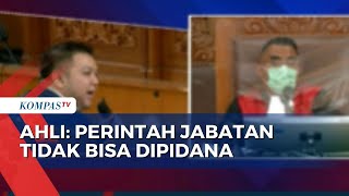 Dihadirkan di Sidang Eliezer, Ahli Pidana Sebut Perintah Jabatan Tak Bisa Dipidana