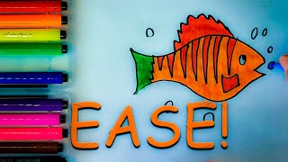 how to draw a fish easy - drawing for kids