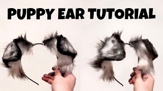 DIY puppy ear tutorial ! ₊˚⊹ ૮₍ ´ ꒳ `₎ა ♡₊ ⊹ kemonomimi / inumimi faux ears