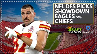 NFL DFS Picks for Monday Night Showdown, Eagles vs Chiefs: FanDuel & DraftKings Lineup Advice