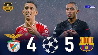 Barcelona 5-4 Benfica 4k UCL 2025 Extended Highlights