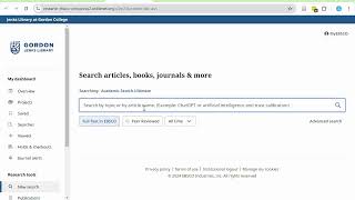 Find Peer-reviewed Sources in Databases