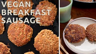 Vegan Maple Breakfast Sausages | ready in 30 minutes!